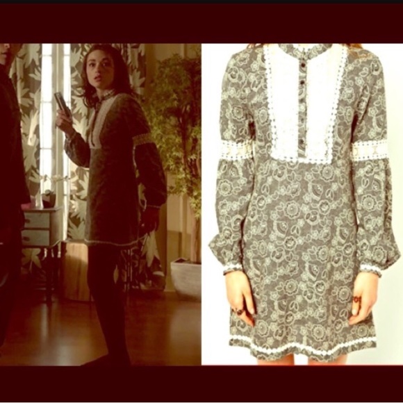 Aso Allison Argent Grunge Dress